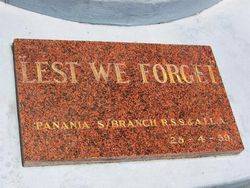 Panania RSL Plaque : 01-January-2015