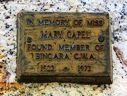 Capel Plaque: 12-July-2016