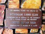 Peter Reid Memorial Plaque