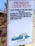 Pioneer Cemetery Sign