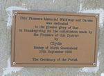 Pioneers Memorial Garden + Walkway Plaque