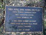 Pomona memorial Forest Rededication Plaque : 08-05-2012