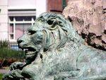 Queen Victoria Statue Lions  Nov 2009