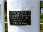 Rathdowney Memorial Ground Plaque