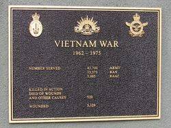 Vietnam War Plaque : 05-May-2016