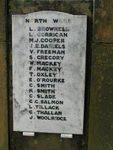 North War Honour Roll : 2007