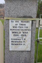 Honour Roll WW1 : 25-September-2016