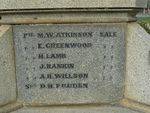 Sale Boer War Memorial   Left Side