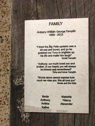 Family Plaque ; 28-December-2014