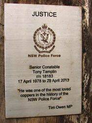 Justice Plaque : 28-December-2014