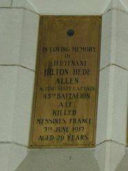 Allen Plaque : 12-September-2014