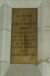 Dibbs Plaque : 12-September-2014