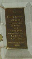 Johnson Plaque : 12-September-2014