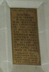 McCulloch Plaque : 12-September-2014