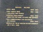 Sir Thomas William Glasgow right inscription