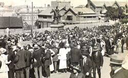 1920 : Edward Street : Visit of Price of Wales (State Library of Queensland)