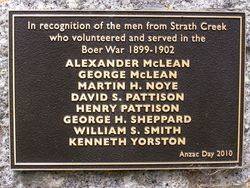 Boer War Plaque : 08-December-2013