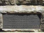Sutherland War Memorial Dedication Plaque