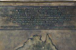 Sydney-Perth Rail Link Inscription : September-2014