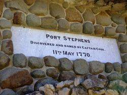 Port Stephens Plaque : 17-August-2014
