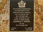 Tarcutta Town Proclamation Inscription