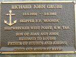 Richard John Grubb Plaque : 2007