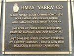 Naval Plaque - HMAS Yarra 2 : 2007
