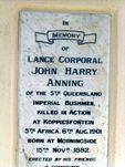 The Anning Monument Inscription