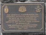 Vietnam War Memorial Plaque 1 /May 2013