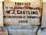 W J Castling Memorial Inscription