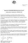 Copy pf Prime Ministers Letter : June 2013