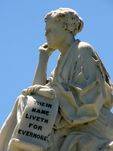 Weeping Mother Memorial Statue side view