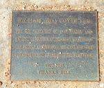 Bill Coyte Plaque Inscription : march 2014